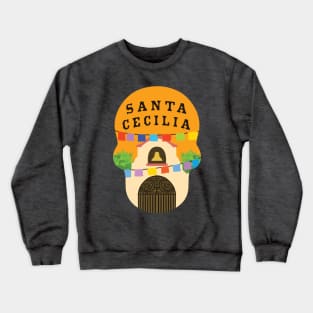 Santa Cecilia Travel Sticker Crewneck Sweatshirt